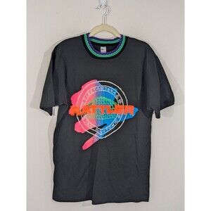 Vintage Fiesta Texas Rattler Roller Coaster Black T-Shirt Mens XL Single Stitch